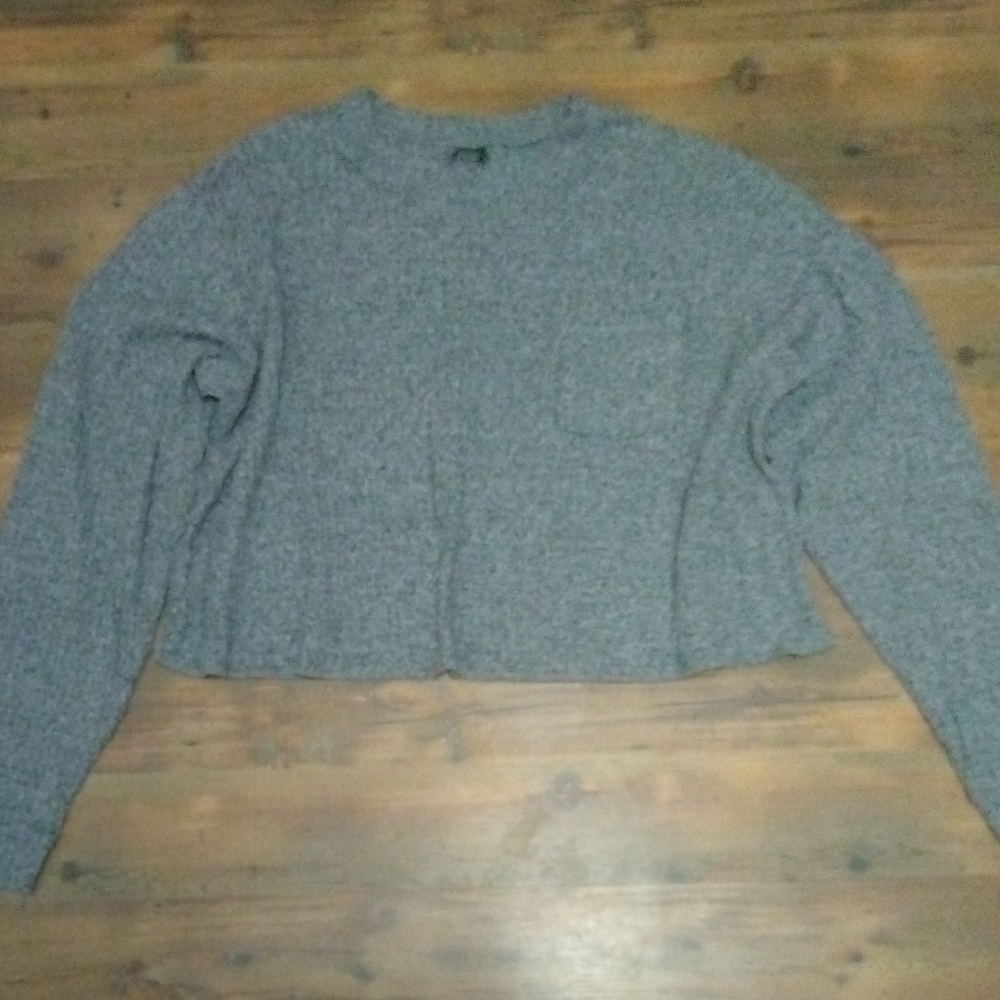 Wild Fable Textured Gray Sweater
